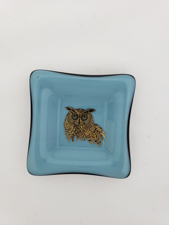 Blue Crazy Bowl - Owl