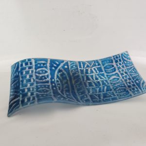 Blue with White Pattern Spoon Rest